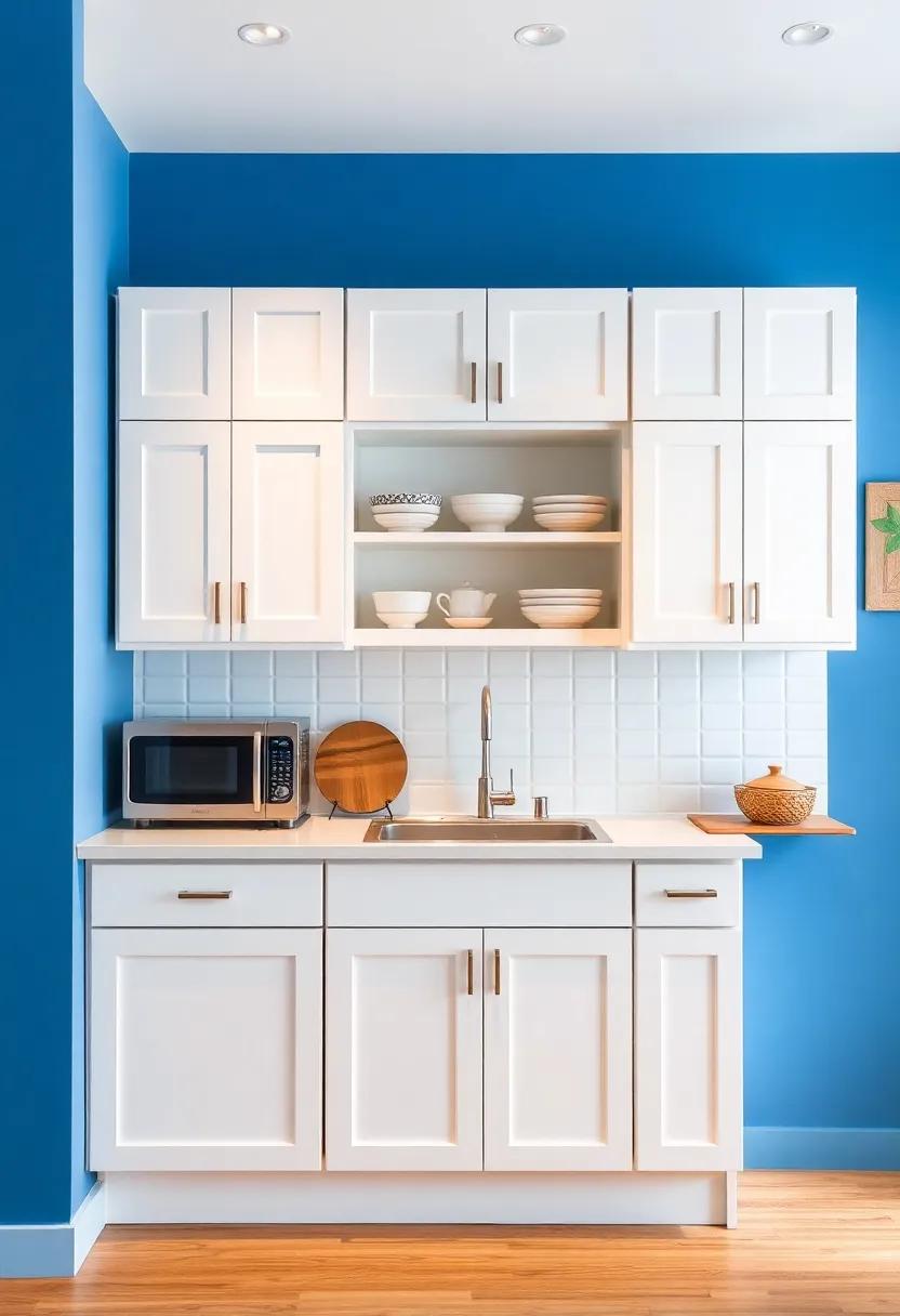 personalizing Your Space: Family Heirlooms Against a Blue Backdrop