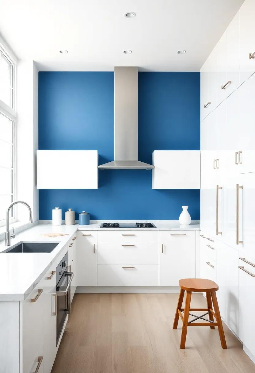 Contrasting ‍Textures: ⁢Exploring the Materials in White and Blue Kitchens
