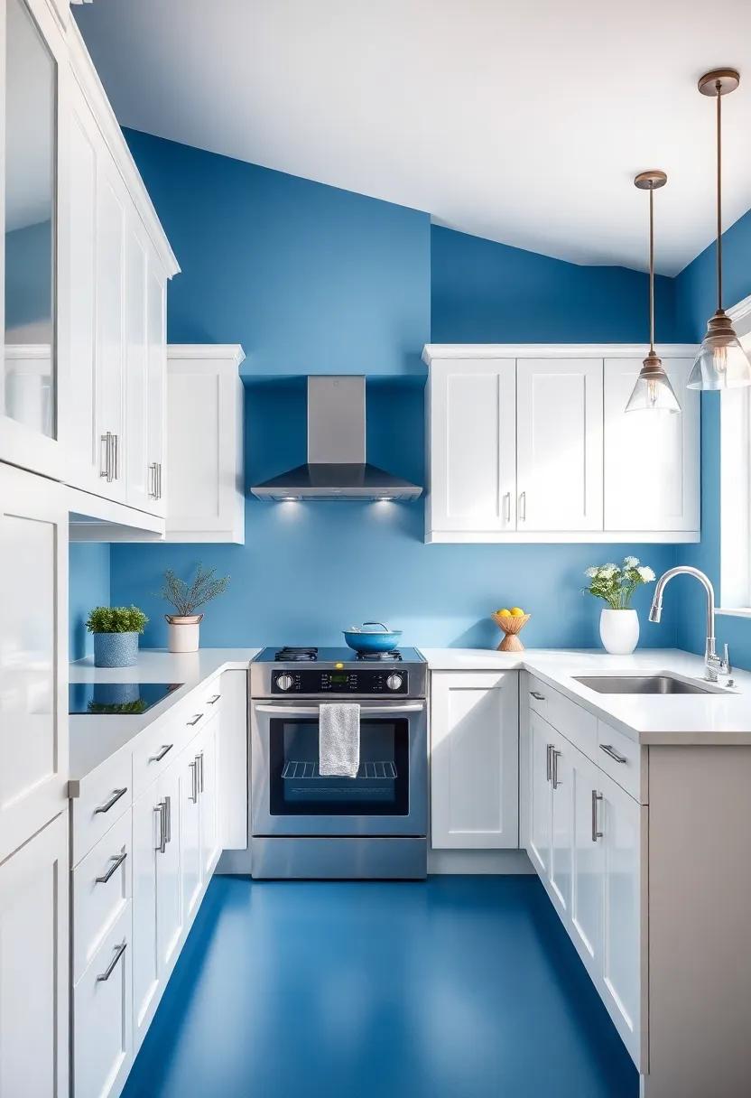 Celebrating ​Color Trends: The Rise​ of Blue in Kitchen Design