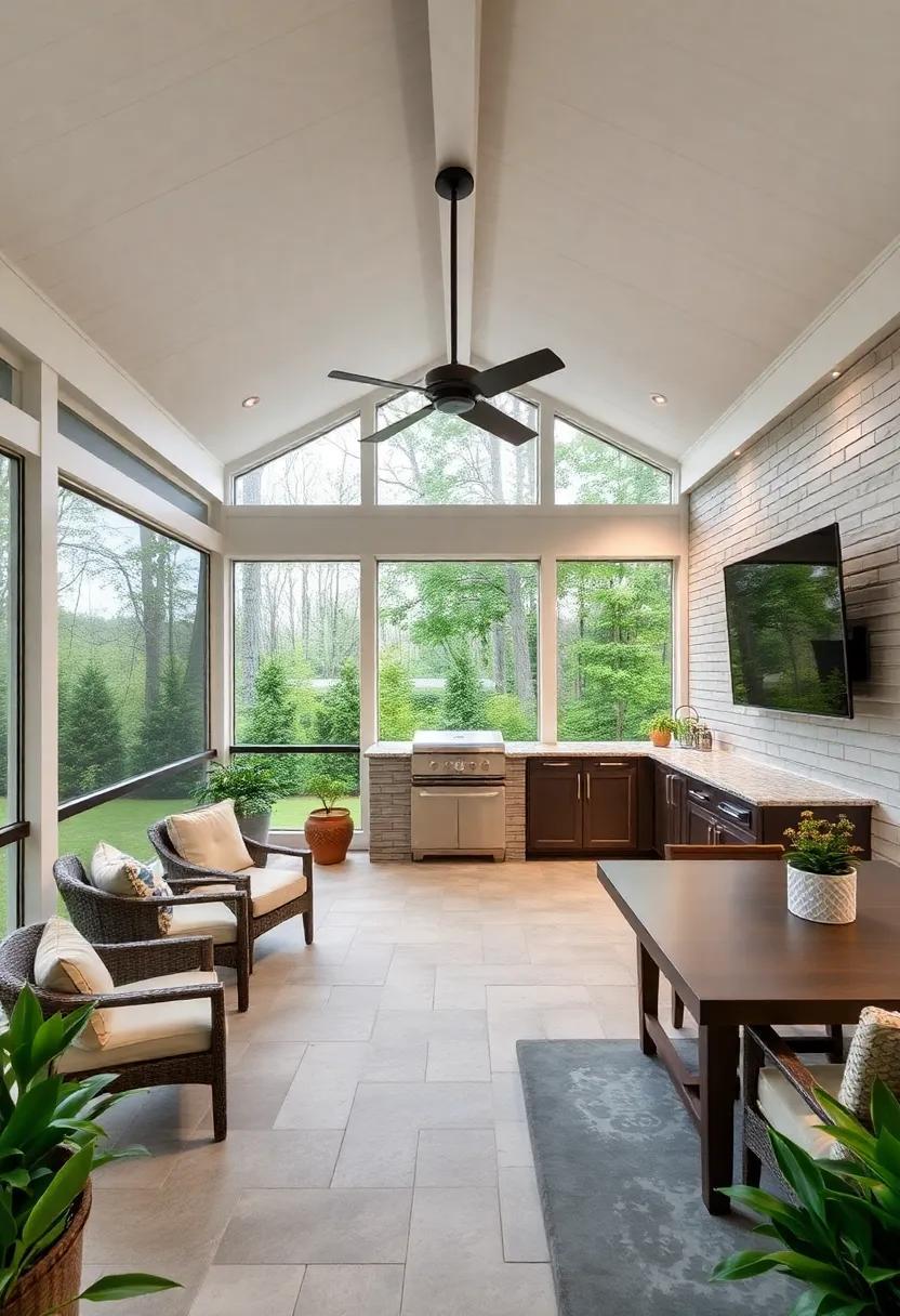 Transform Your Home: The Allure of a Screened Porch with Outdoor Kitchen Retreat
