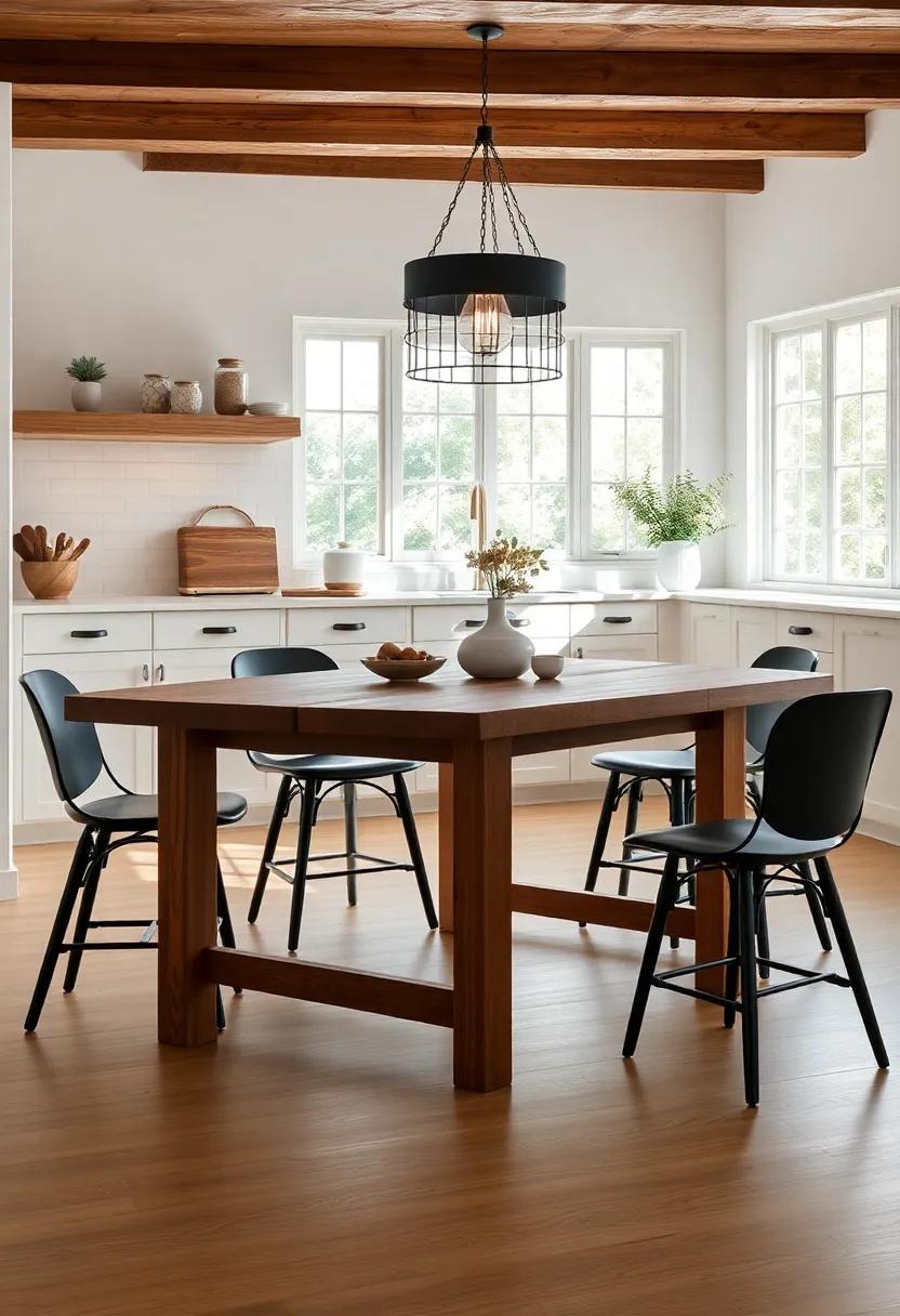 Embracing Coziness: The Allure of Modern Farmhouse Kitchen Tables in Today’s Homes