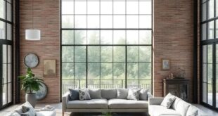 Embracing Nature: The Allure of Industrial Living Rooms with Expansive Open Windows