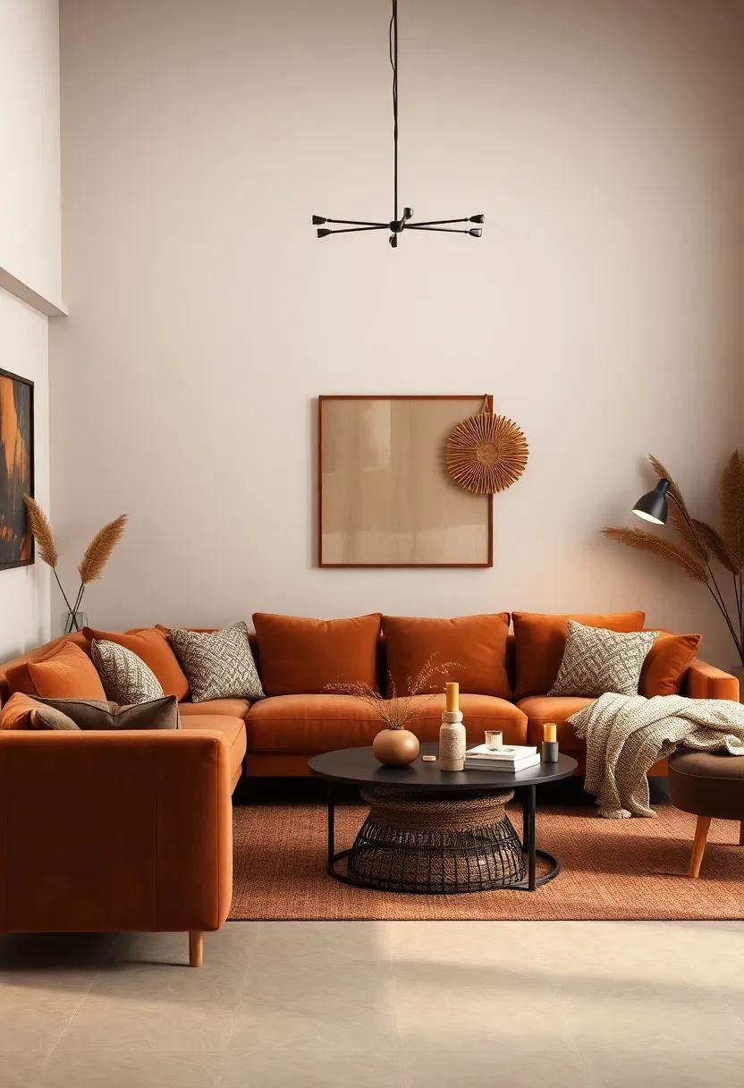 Embrace Cozy Vibes: Transform Your Living Room with Bohemian Brown Elegance