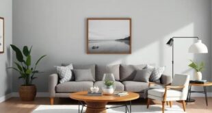 Chic Charcoal Gray Accents: Elevating Your Farmhouse Living Room Aesthetic