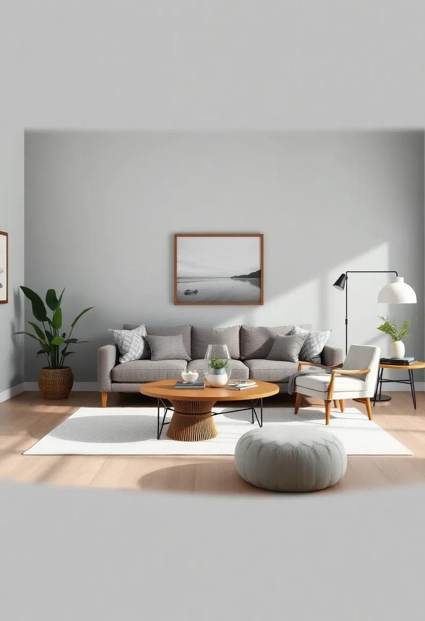 Chic Charcoal Gray Accents: Elevating Your Farmhouse Living Room Aesthetic