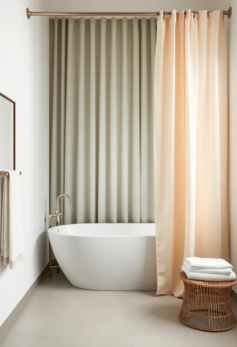 Luxurious Layers:⁤ Layer multiple shower curtains for a ‌rich visual effect, ideally over a deep soaking tub to inspire relaxation and indulgence