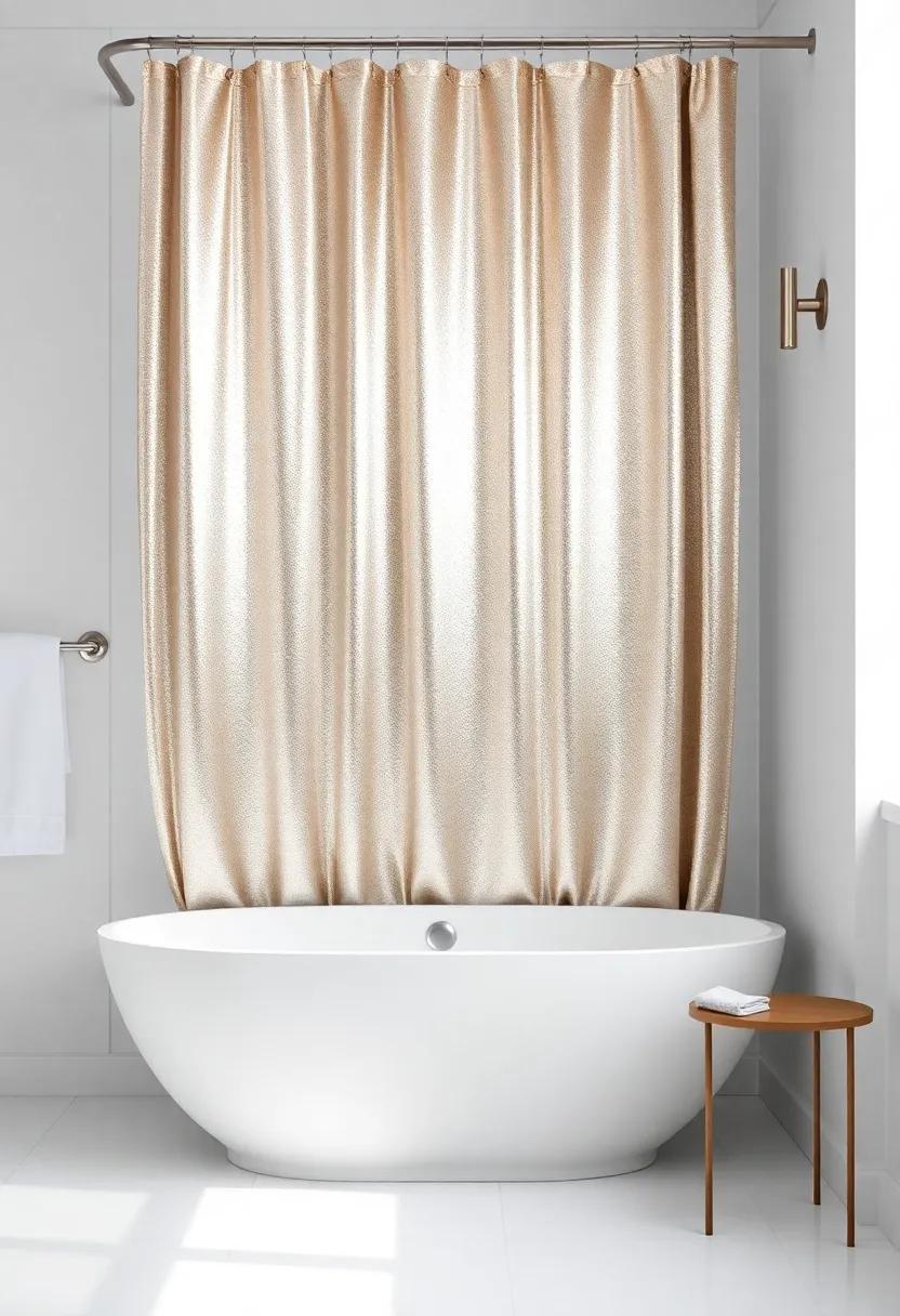 Metallic Accents: Use a​ metallic-themed shower​ curtain paired‌ with a⁣ contemporary tub for a glamorous edge that glimmers and ‍shines ‍with sophistication