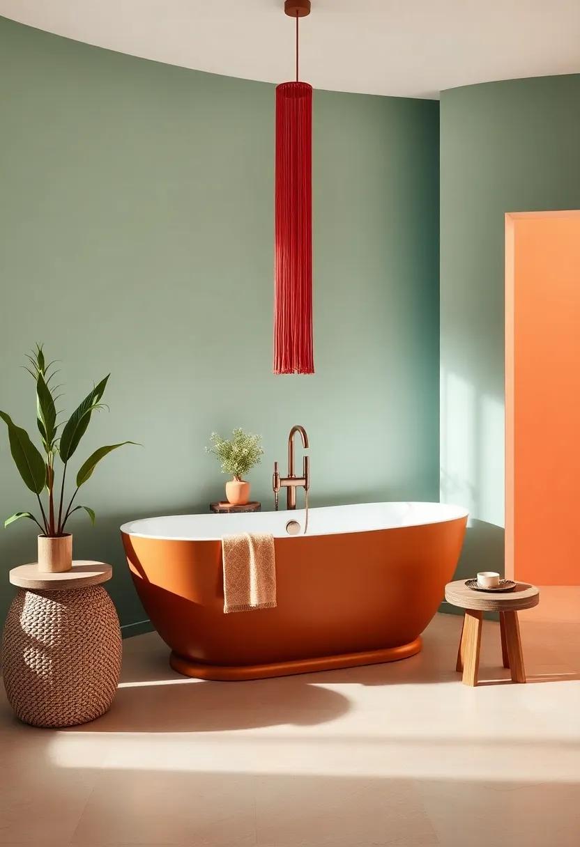 Bohemian Vibes: Freestanding Tubs ​in Colorful,Relaxed Spaces