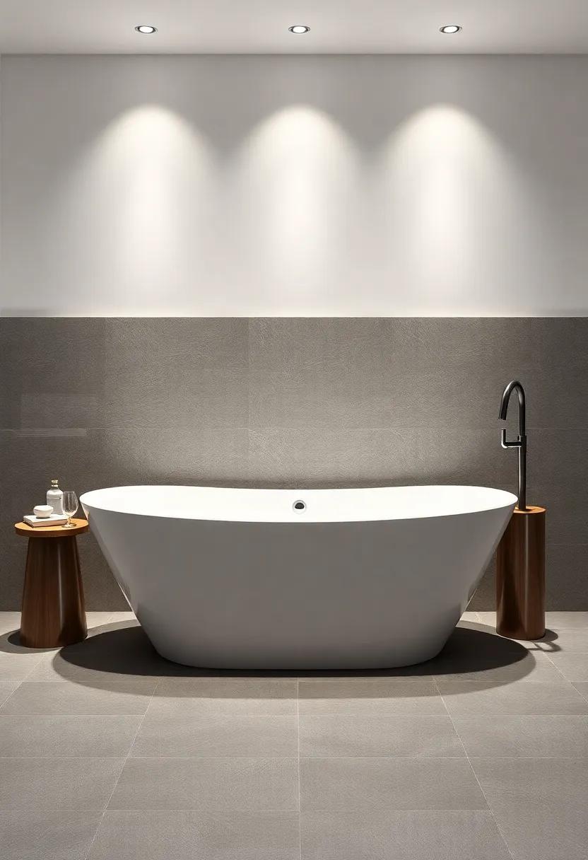Modern elegance: Geometric Freestanding ⁣Tubs for Contemporary​ Homes