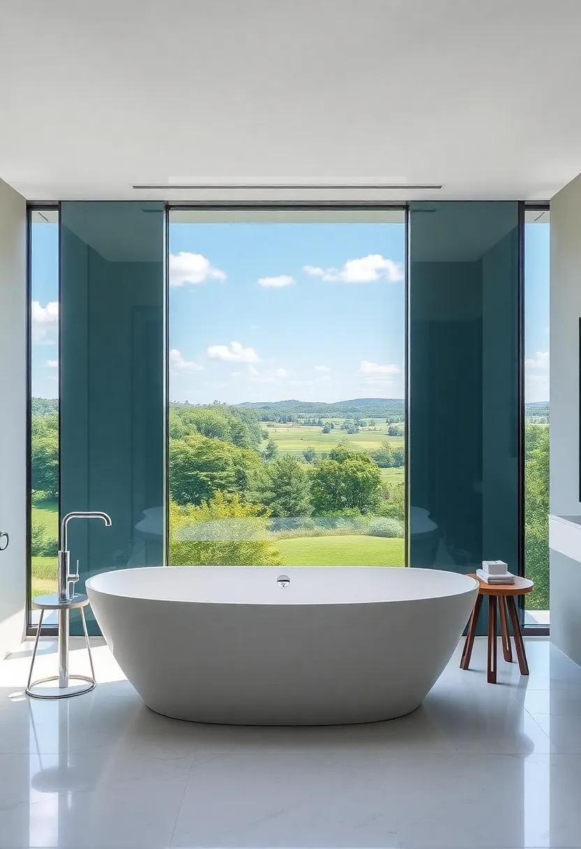 Serene ⁣Landscapes: Freestanding‍ Tubs with‍ Lush Outdoor⁣ Views