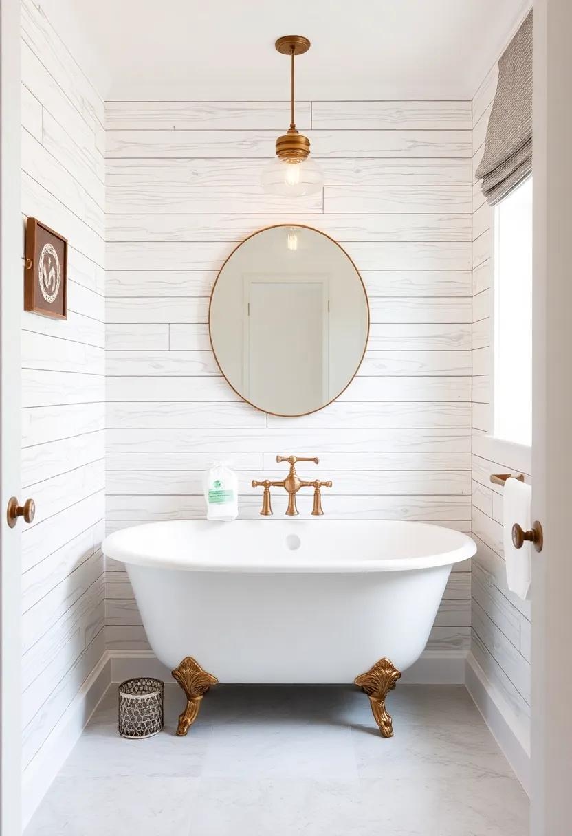 Aging gracefully: Integrating Antique Fixtures with Shiplap for Timeless Style