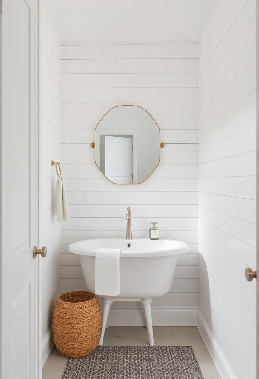 Creating a Coastal⁣ Retreat with‍ Whitewashed Shiplap for‍ a Beachy Vibe in Your Bathroom