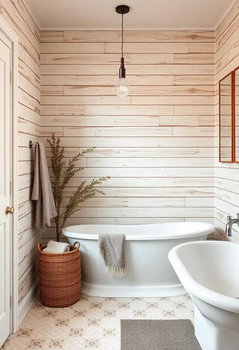 Vintage⁤ Charm: Distressed Shiplap for a Timeworn, Cozy Bathroom‍ Atmosphere