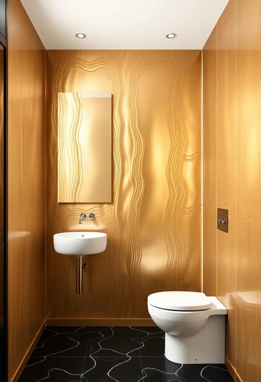 Luxury Metallic Accents: Elevating Bathroom Aesthetics with Glamorous Touches