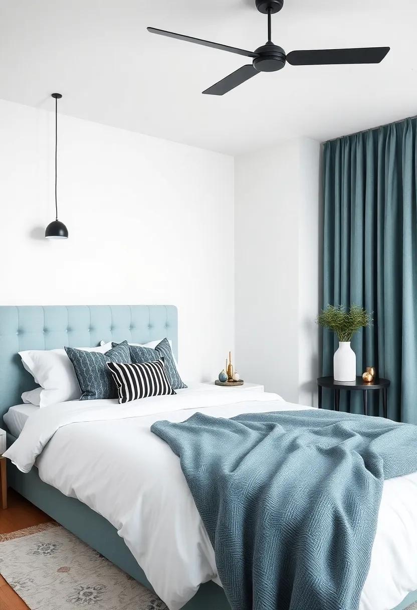 Achieve a Chic Aesthetic With Turquoise and ⁤Modern Black⁢ and White Elements