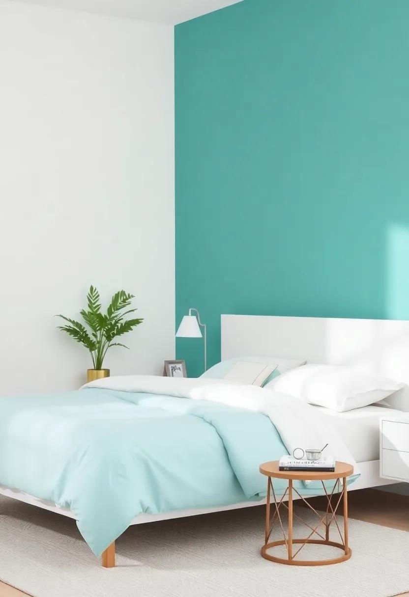 Feel refreshed ⁣by ⁢Combining Turquoise and Crisp White‍ for a Fresh Look