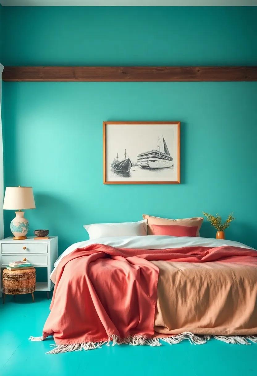 Mix classic and ‍Contemporary⁤ by‍ Pairing‍ Turquoise⁤ With Vintage Textiles