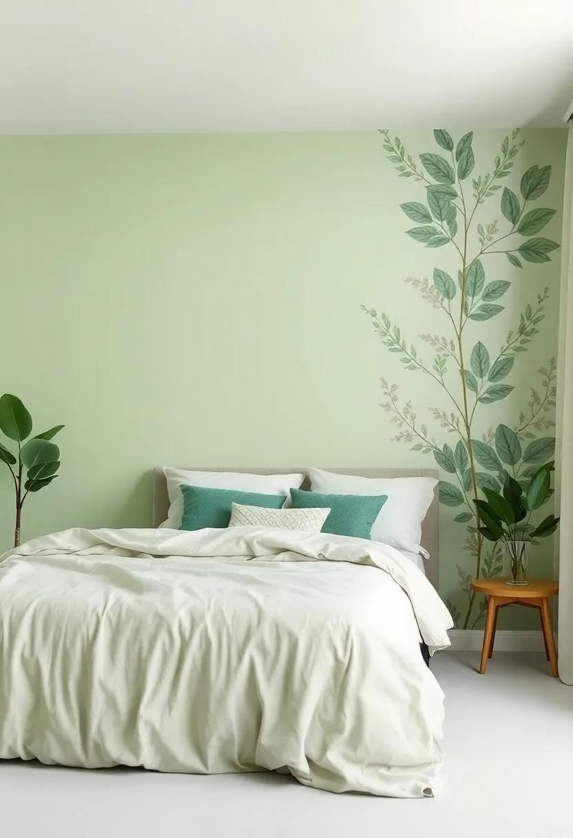 Capturing‍ the⁤ Essence of Nature‌ with Botanical Wallpaper and ⁤Green Accents