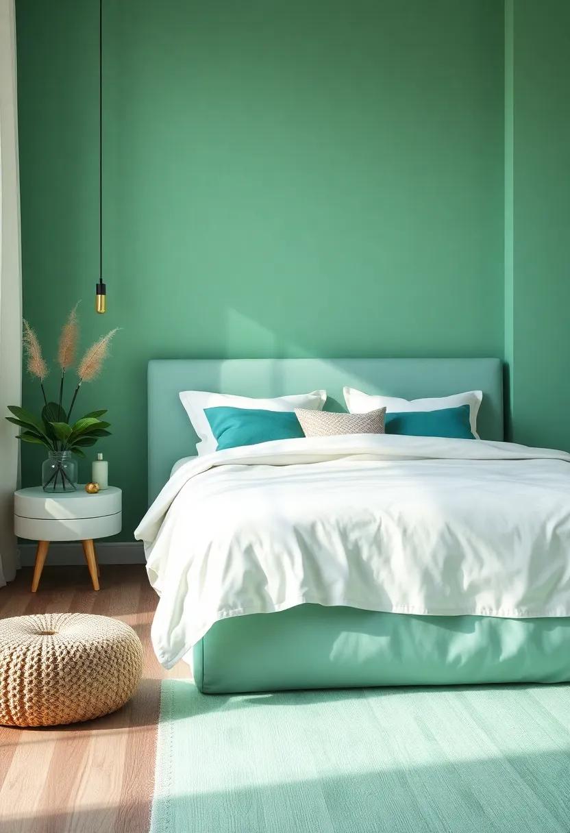 Transformative Power of ‌Mint Green ⁤Accents in a Calming Bedroom