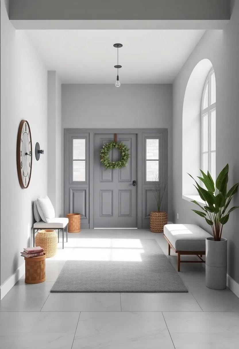 Inviting Entryways: Setting the Tone with Gray for Warm Welcomes
