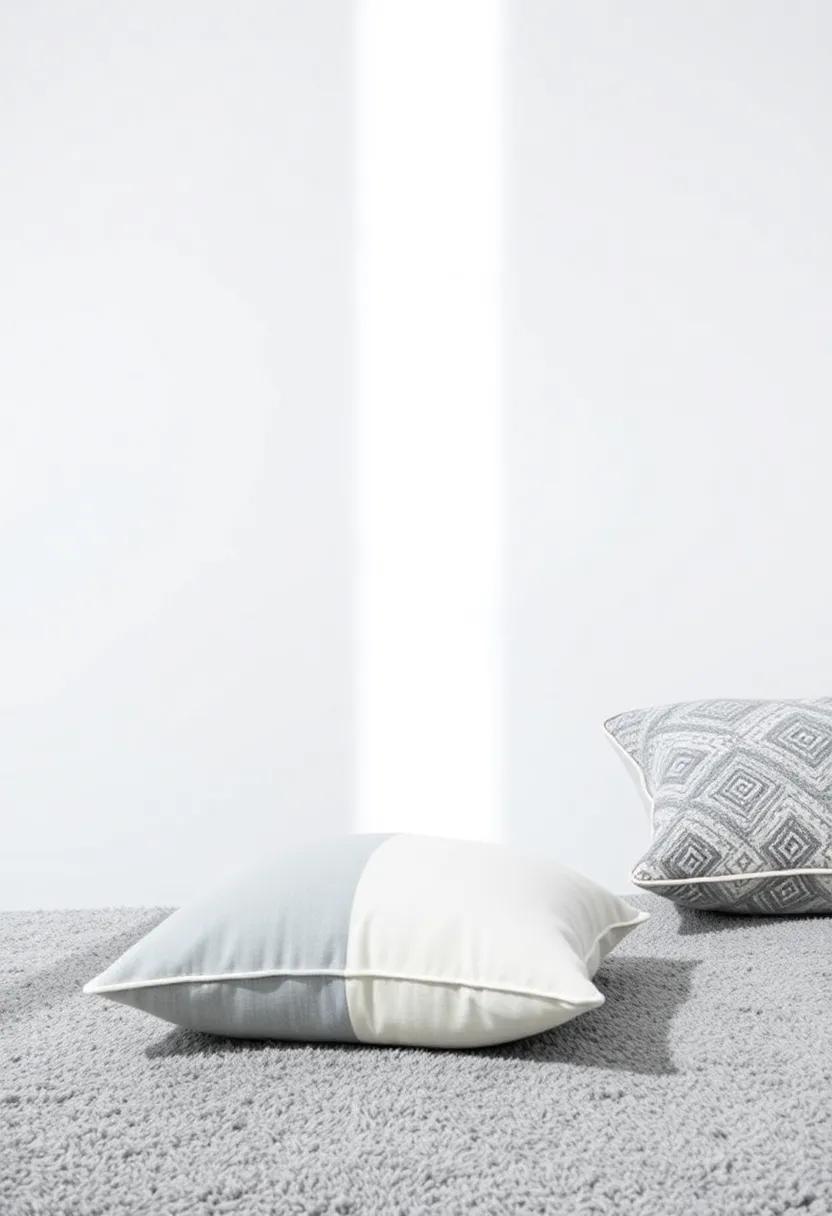 Textures Meet Tones: Creating Layers with Gray Rugs and Pillows