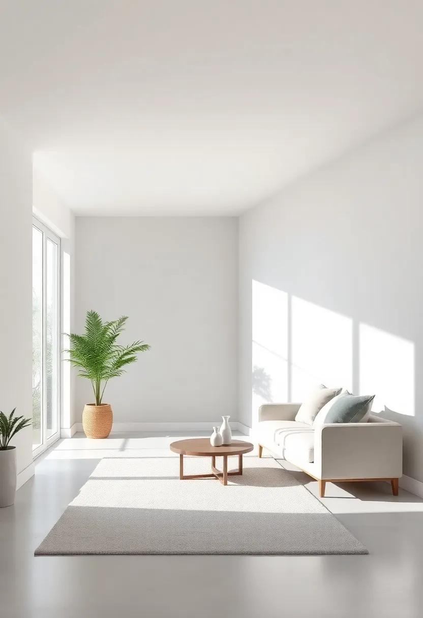 Natural Light and Gray Tones: Enhancing Brightness and Serenity