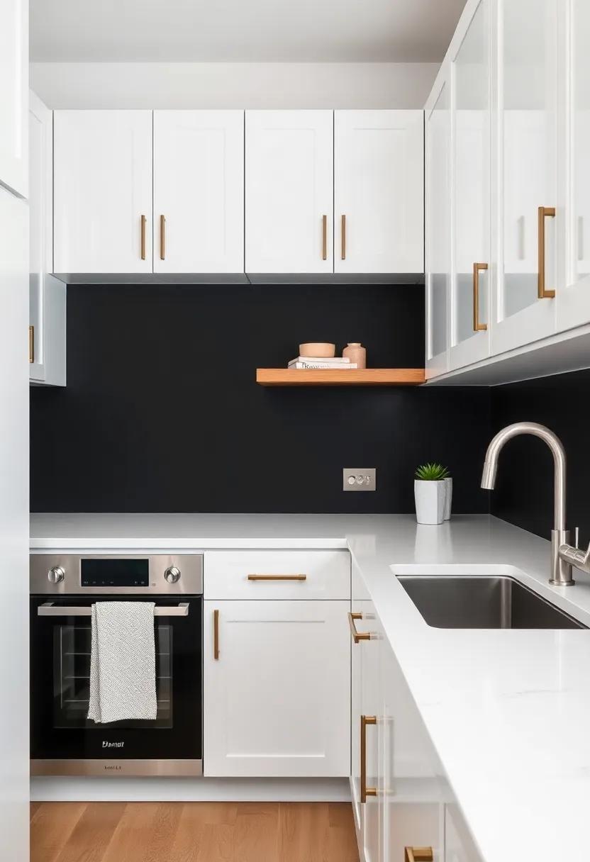 27 Stunning Ideas for Pairing Black Kitchen Walls with White Cabinets