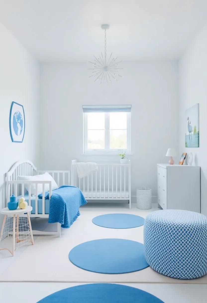 Sustainable Choices: Eco-Friendly Blue and ​White Nursery‌ Products
