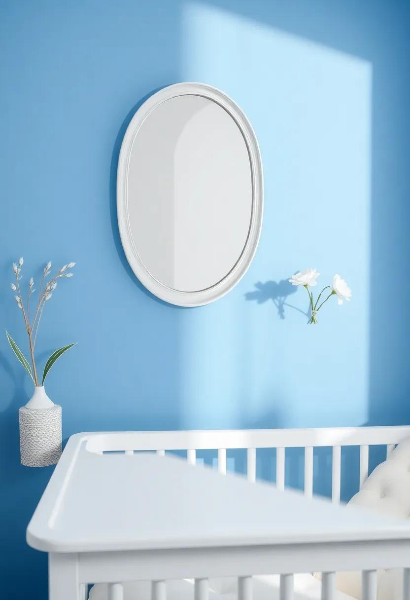 using Blue and White ‌Mirrors to Amplify ‍Space and Light