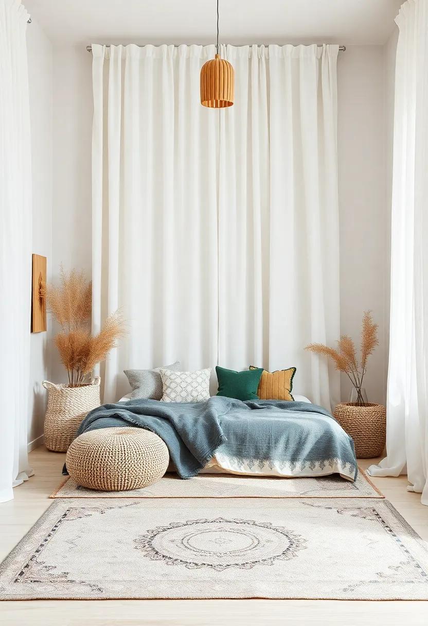 Textures‌ and Layers: Crafting⁢ Depth‌ with Rugs,Curtains,and Fabrics