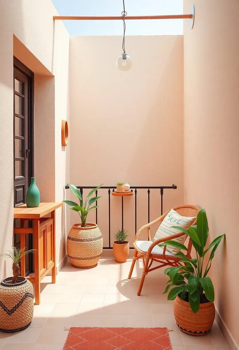 A Color Palette that breathes Life Into Tiny Balconies with Boho Vibes