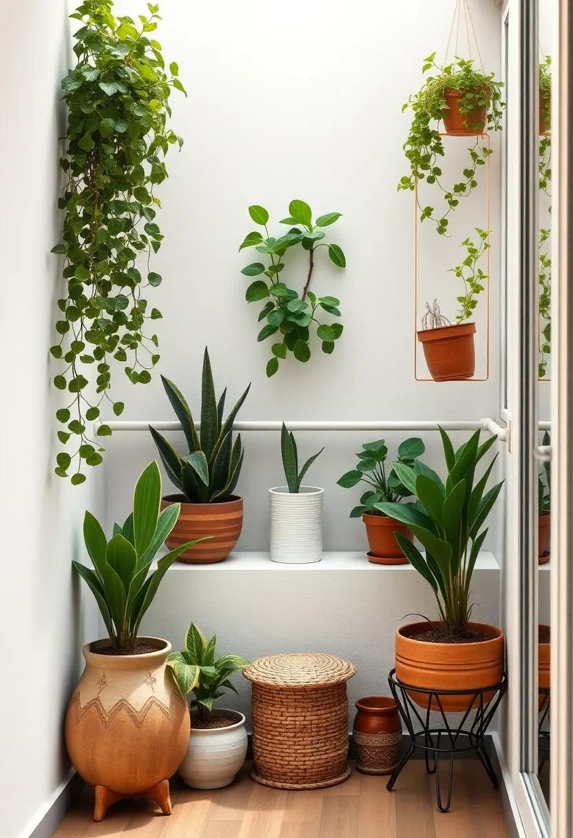 Incorporating Greenery with Potted ⁣Plants and Vertical Gardens