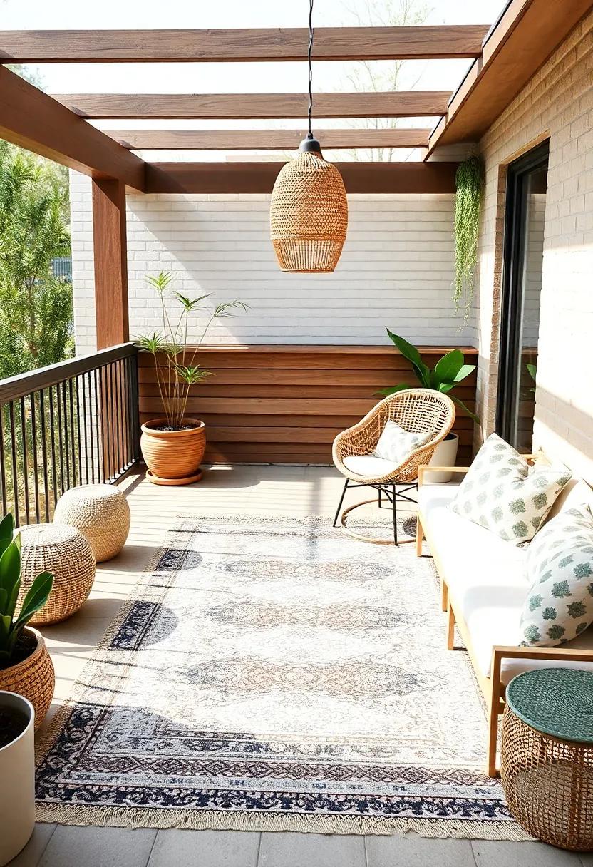 Selecting ​the right Outdoor Rugs to Unify Your Boho Space