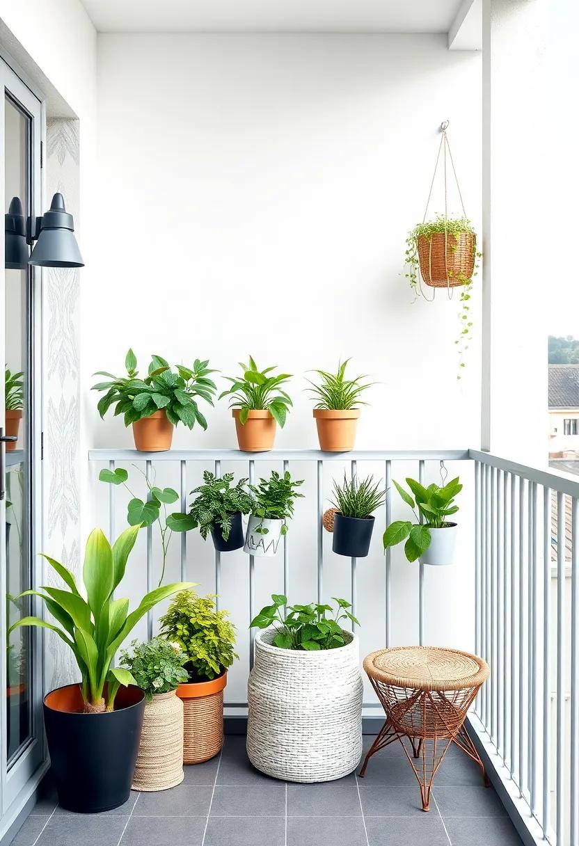 Utilizing Railing​ Space for An Inviting Vertical Garden Display