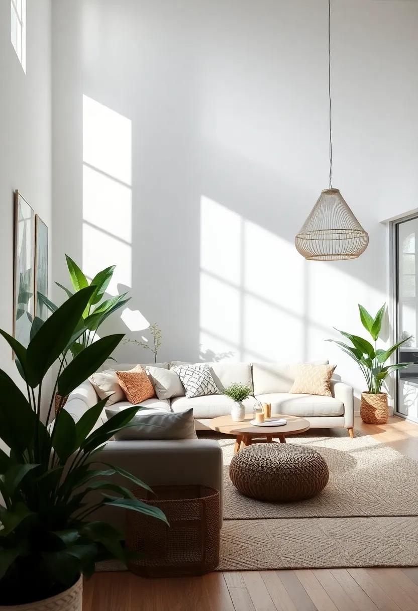 Embrace the airy Feel with Lush‌ Indoor plants and Natural Light
