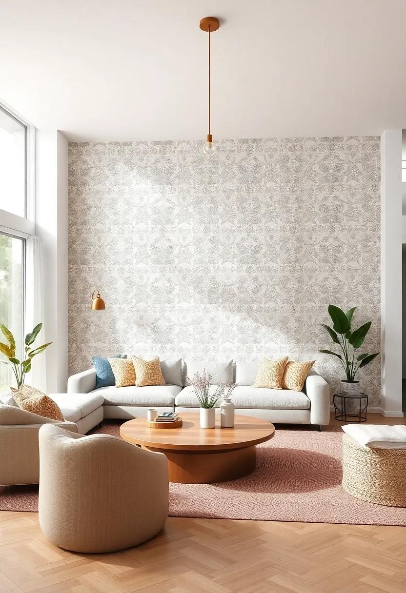 A Focal Point with a Statement Wall: Patterns and Textures Unite