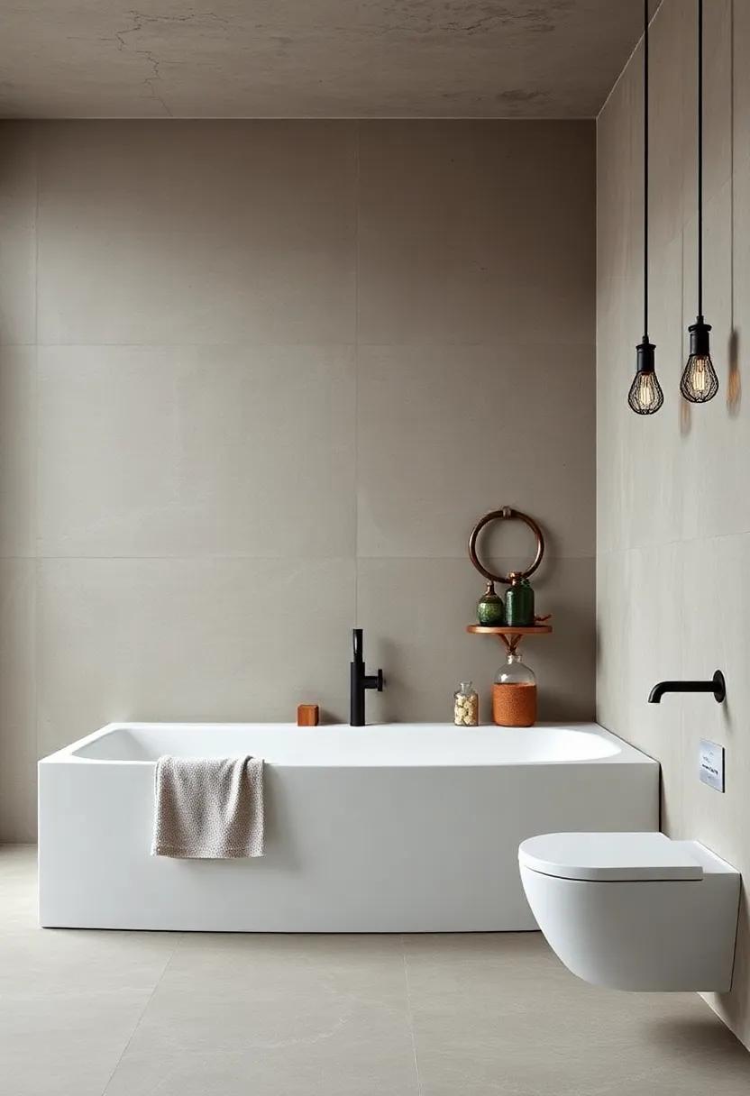 A Raw and ⁢Rustic Palette ⁢to Ground ​Your industrial Bathroom Aesthetic