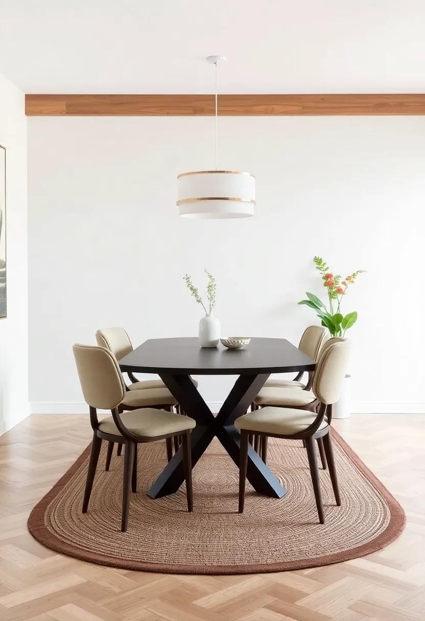 Exploring‌ Unique Shapes Of Rugs​ To Introduce Playfulness To Your Dining Design