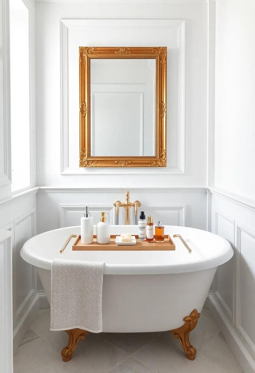 Elegant Bath Tray: A stunning way to hold your bath essentials, combining functionality with form