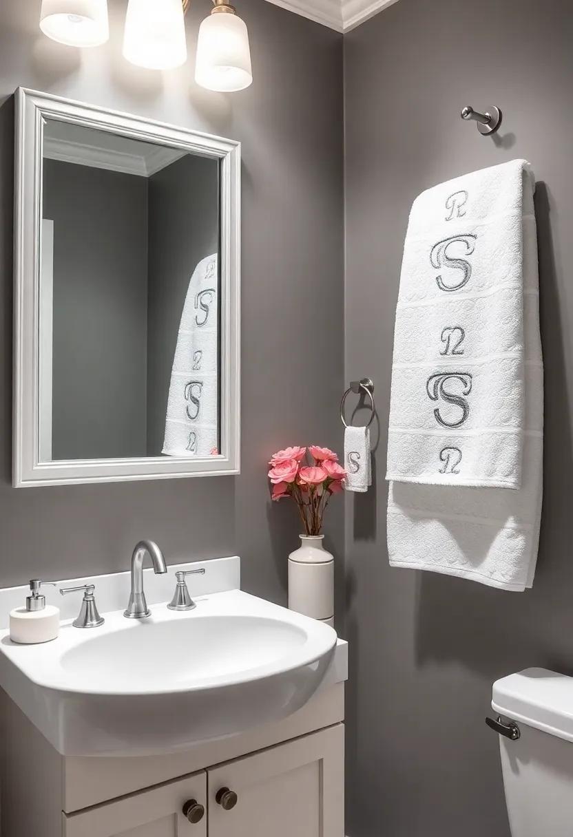 Monogrammed Hand Towels: Personalized touches that elevate the sophistication of your hygiene essentials