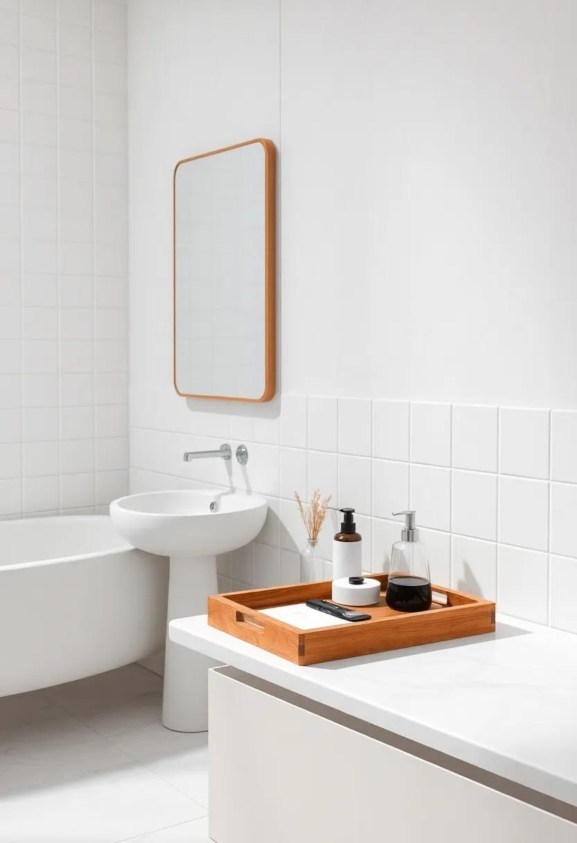 Wooden Tray for Accessories: A natural element that helps organize while serving as a decorative feature