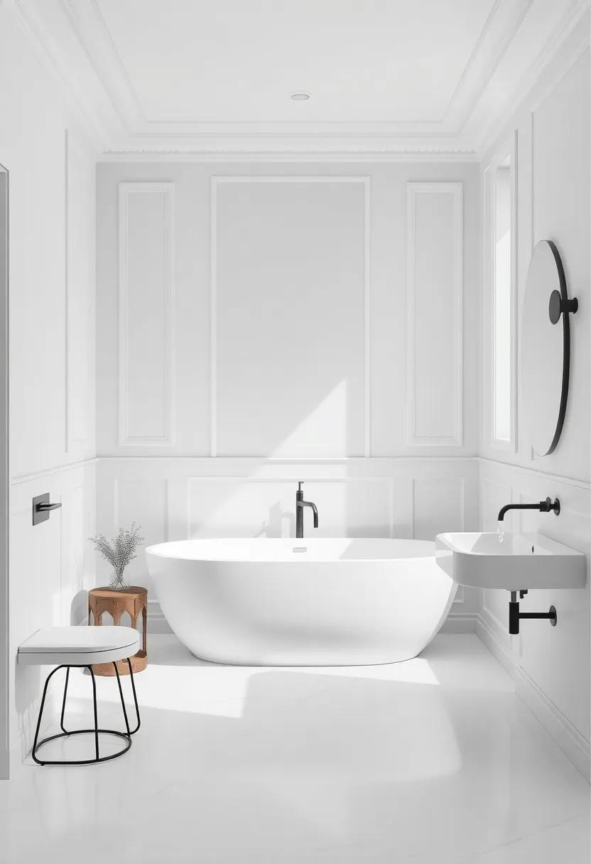 Timeless Palette: The Beauty ​of ‌Monochrome in Classic Bathroom Design