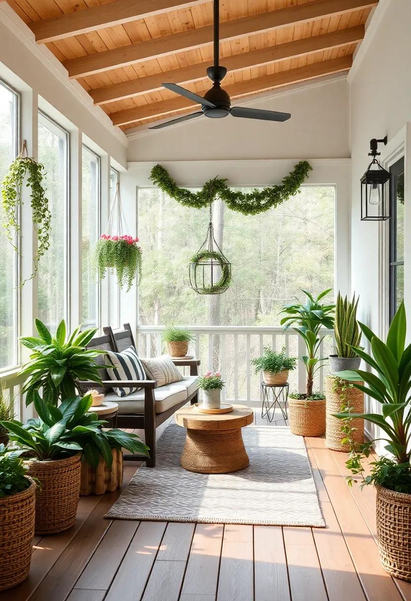 Utilize Vertical Space for charming Displays of Decor ⁣and greenery