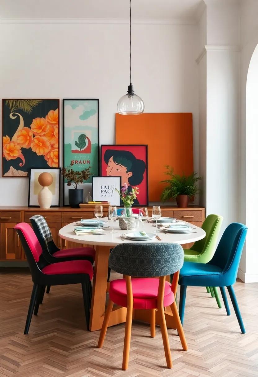 Mix‌ and ⁤match dining chairs for a playful table ⁢setting,‌ blending styles, colors, and materials⁢ that ⁢complement your theme