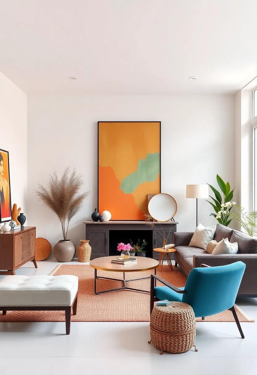 Embrace the element⁢ of surprise by‍ including unexpected art pieces, such as⁢ oversized sculptures or quirky ⁣wall decals