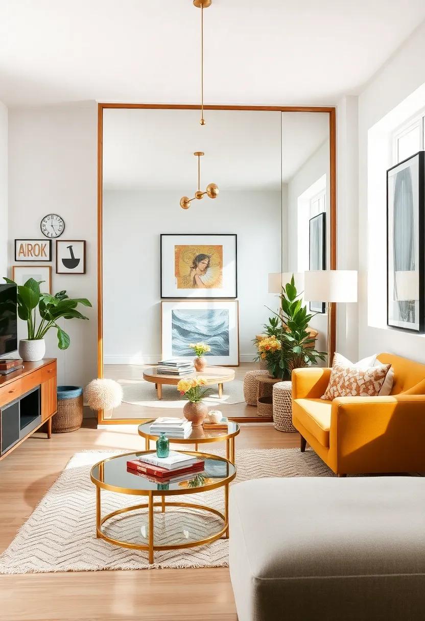 Use mirrors strategically to reflect artwork and light, enhancing the feeling of space and adding depth‌ to the ‌room