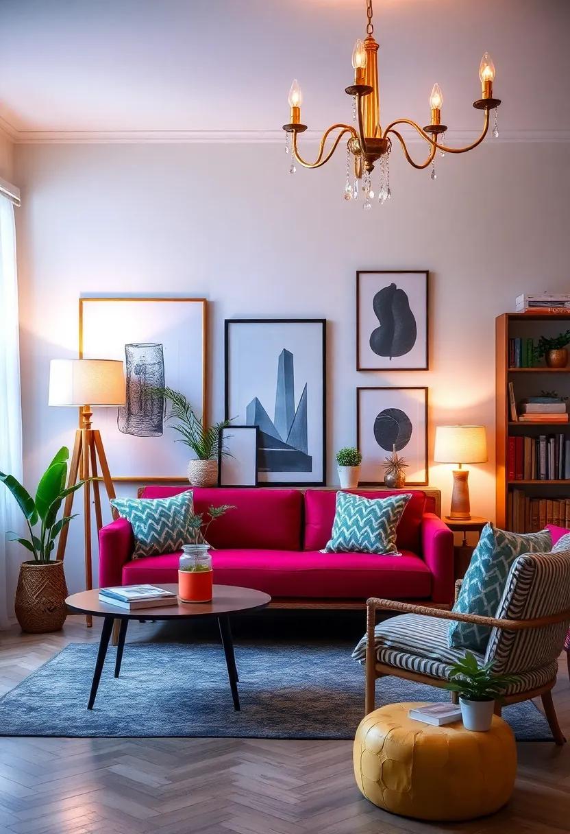 Experiment with lighting⁣ by using ‌a mix of ​statement lamps, fairy lights, and vintage chandeliers to create ambiance
