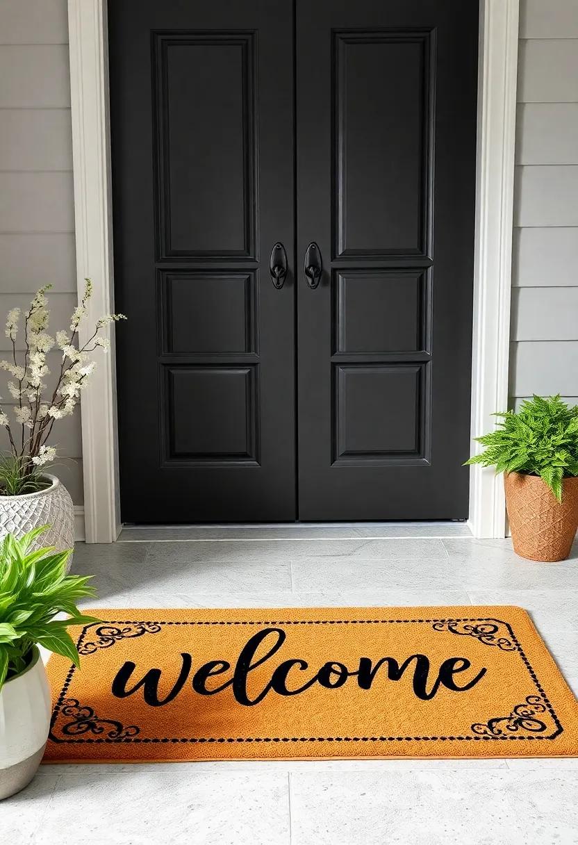 Scripted Welcome Greetings: Choose a doormat with playful ⁢or sophisticated ​scripted greetings that set the tone for your ⁢home’s ambiance