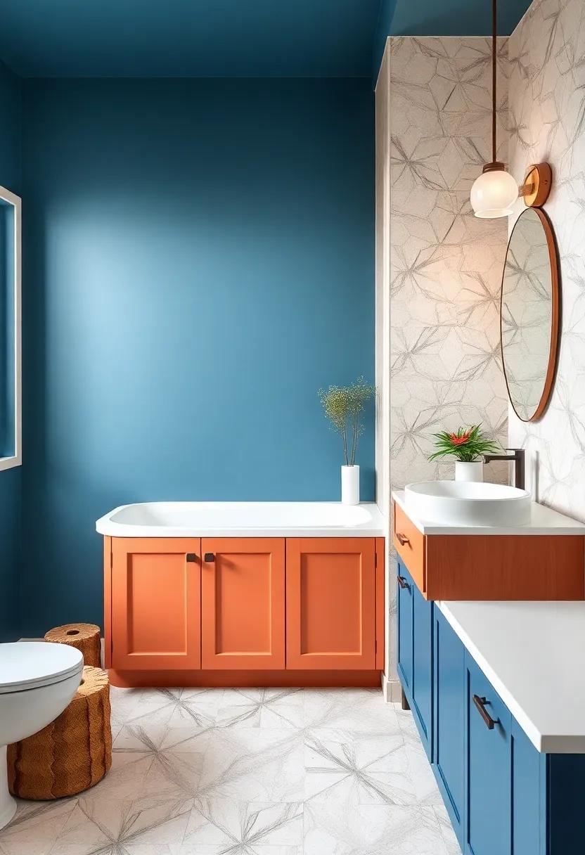 Creative Uses of Color and Texture in Eclectic Bathroom ⁤Design