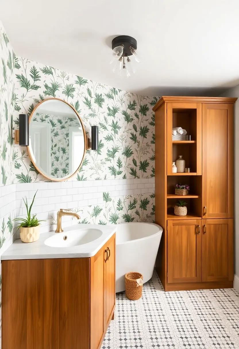 Playful Patterns‌ and Prints⁢ to Elevate Your Bathroom ⁤Aesthetic